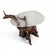 Vintage Organic Modern Driftwood Side Table With Acrylic Top, Mid-Century For Sale - Image 13 of 18