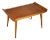 1950s Vintage Original Mid-Century Modern Maple Wood Tapered Leg Coffee Table For Sale