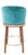Teal Alma Boop Bar Height Stool For Sale - Image 8 of 13