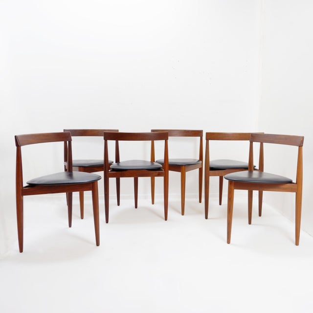 1950s Extendable Teak Dining Table and Chairs by Hans Olsen for Frem Røjle, 1950s, Set of 7 For Sale - Image 5 of 18