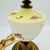 Vintage GWTW Creamy Yellow Milk Glass 18" Hand Painted Roses Lamp W/Bronze Base Signed E. Maram For Sale - Image 11 of 15