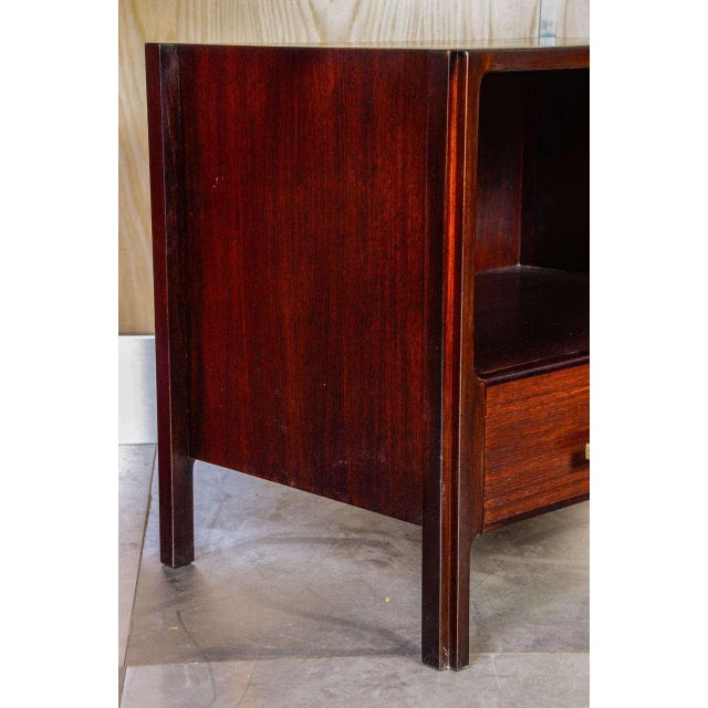 1960s Vintage Brass & Rosewood Nightstands, Set of 2 For Sale - Image 5 of 10