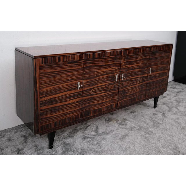 Large Mid-Century Sideboard in Makassar, 1940s For Sale - Image 6 of 12
