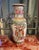 Cream Antique Asian Vase, Famile Rose Canton Vase, 12” Tall For Sale - Image 8 of 8