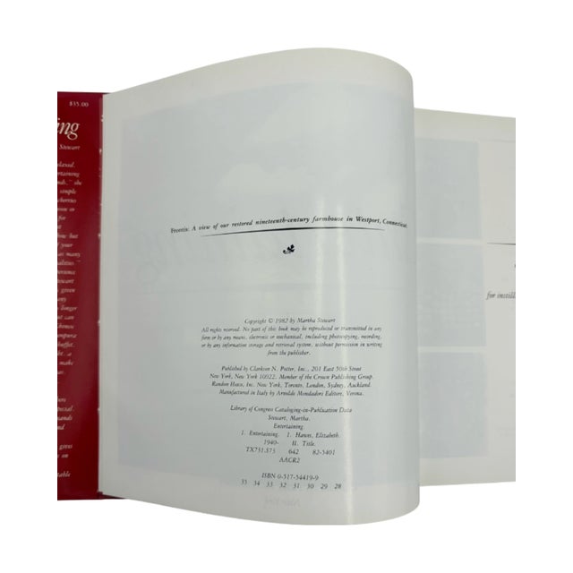 Contemporary Entertaining by Martha Stewart 1982 Hardcover Book Cookbook For Sale - Image 3 of 12