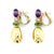 Bulgari Bvlgari, Mediterranean Eden Diamond, Amethyst and Peridot Earrings, 18k, A Pair For Sale - Image 4 of 7