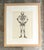 Wood Vintage Framed Skeleton Study on Paper For Sale - Image 7 of 12