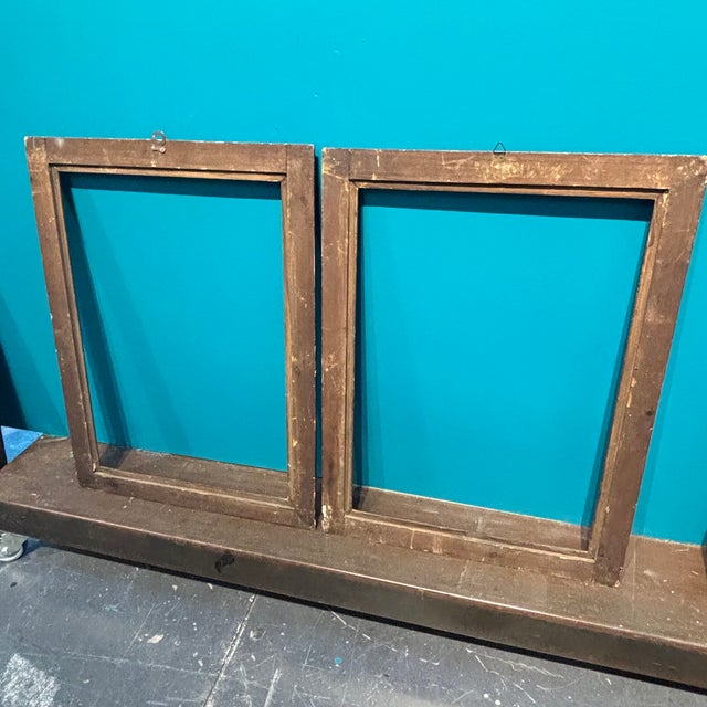 Antique Carved Wooden Frames with Bronzed Gilding, 1800, Set of 2 For Sale - Image 4 of 11