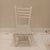 White Vintage Wood Ladder Back Child's Accent Chair With Light Grey Upholstered Seat. Set of 4 For Sale - Image 8 of 12
