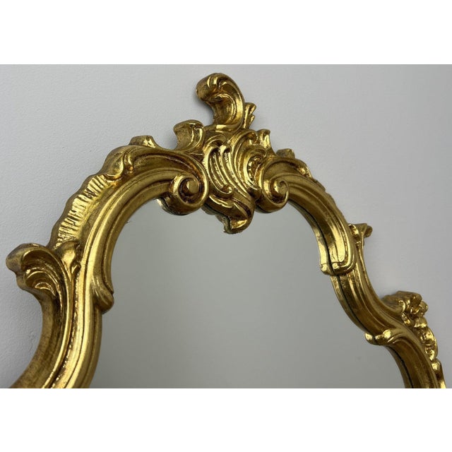 Vintage French Style Ornate Wall Mirror For Sale - Image 5 of 13