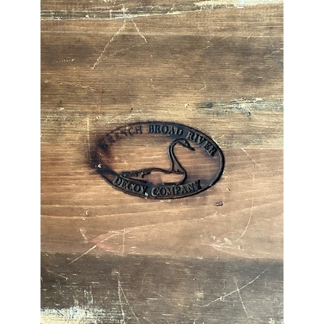 Vintage Boho Life Size Swan Decoy For Sale - Image 11 of 11