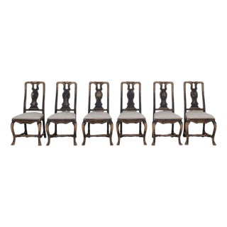 Set of Six Swedish Baroque Chairs, Circa 1750 For Sale