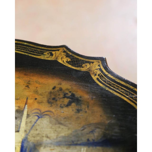 19th Century French Napoleon III Painted Tilt-Top Guéridon Table For Sale In Dallas - Image 6 of 13