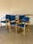 Nr. Søby Møbelpolstring Blue Upholstered Armchairs Set of 4 Danish Mid-Century Modern 1980s For Sale - Image 13 of 14