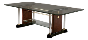Brass & Glass Coffee Table, 1970s