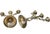 Metal Late 19th Century Handcrafted & Engraved Italian Brass Candlesticks - S/2 For Sale - Image 7 of 7