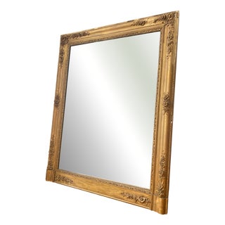 Large Regency Mirror in Gilded Wood, 19th Century For Sale