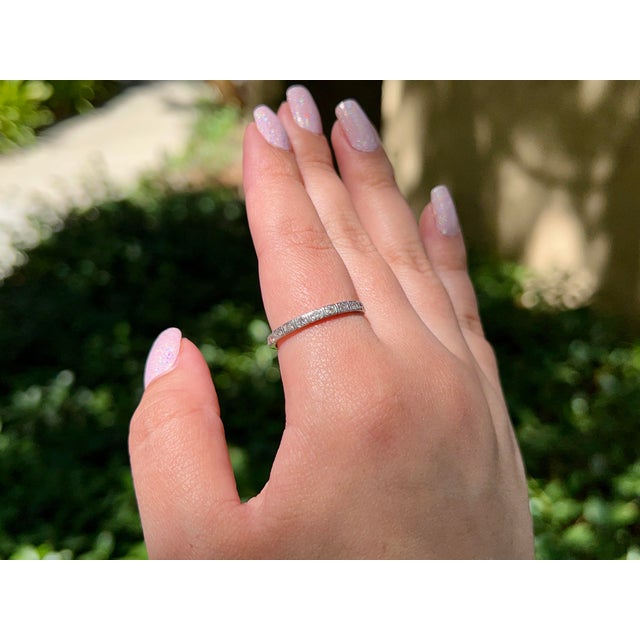 About This Ring: This gorgeous Art Deco Platinum Single Cut Diamond Ring will be the statement everyone notices! Crafted...