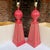 2000 - 2009 2004 Serge Roche Style Palm Beach Regency Coral Plaster Obelisk Table Lamps by Pieri Creations - A Pair For Sale - Image 5 of 17