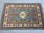 Art Deco Blue Kazak Wool Rug With Three Medallions and Ivory Border, 3'4" X 4'10" For Sale - Image 3 of 14