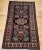 Late 20th Century Vintage Persian Kurdish Area Rug, Handwoven Geometric Pattern, Navy & Tan, 3’ X 5’ For Sale - Image 5 of 12