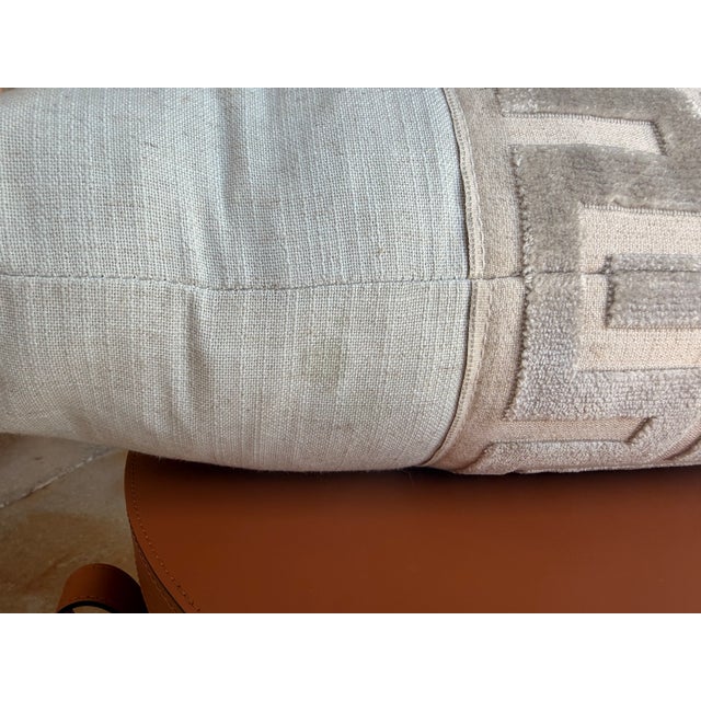 Contemporary Gabby Home Soft Blue & Grey Lumbar Throw Pillow For Sale - Image 3 of 5