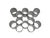 Mid-Century Modern 1970s Modular Interlocking Aluminum Wine Rack For Sale - Image 3 of 6