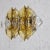 Metal Amber Glass & Brass Sconces from Mazzega, Set of 2 For Sale - Image 7 of 10