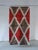 Scandinavian Red Rhombus Rya Rug, Sweden, 1960s For Sale - Image 5 of 5