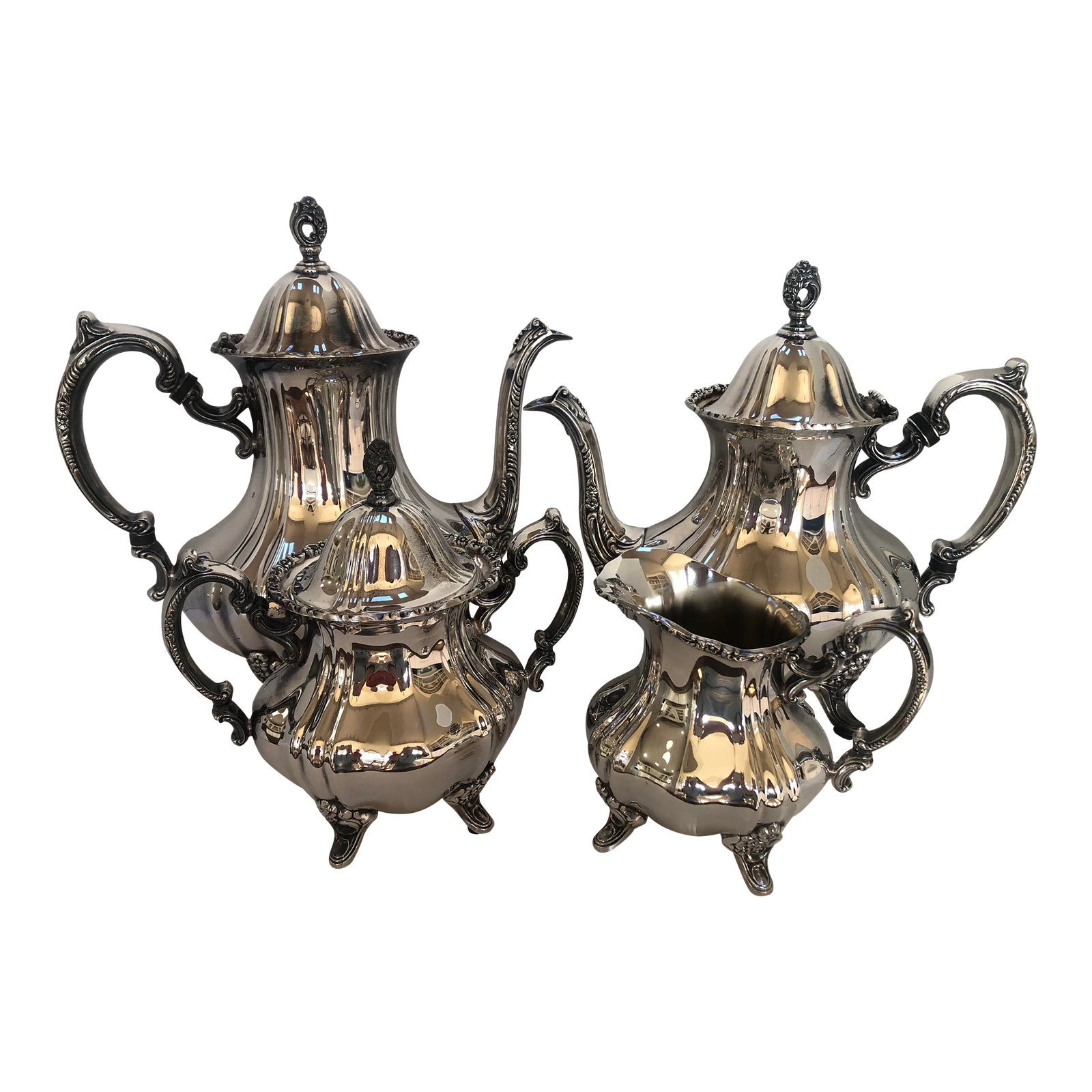 Vintage Silverplate Tea Service 4 Pieces Chairish