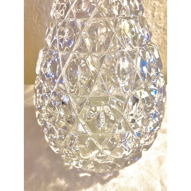 Vintage Shannon Crystal Pineapple Hospitality Vase For Sale In Santa Fe - Image 6 of 9