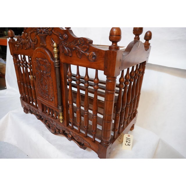 Antique Cherry Carved Provençal Bread Pannetière Shelf For Sale - Image 12 of 18