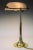 Metal Art Nouveau Austrian Glass Table Lamp, 1908 For Sale - Image 7 of 15