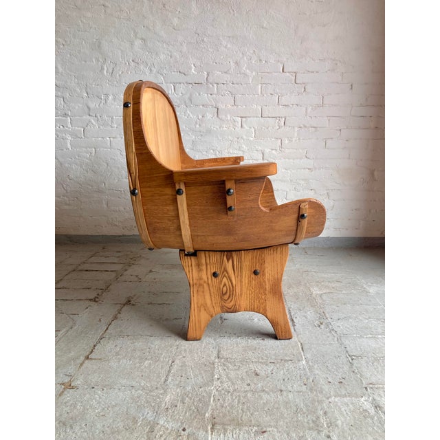 Wood Country Style Armchairs and Sofa, Italy, 1960s, Set of 3 For Sale - Image 7 of 17