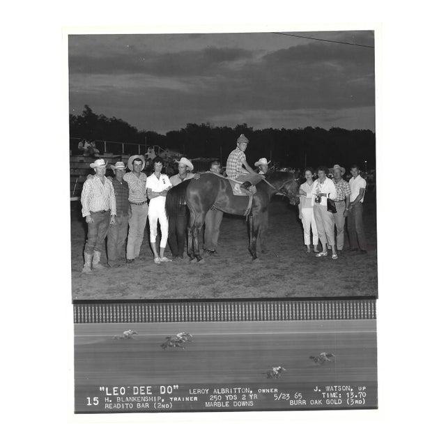 1965 Leo Lee Do Winner's Circle Horse Racing Photograph For Sale