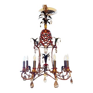 1970 Chandelier Made by Jansen, Unmarked For Sale