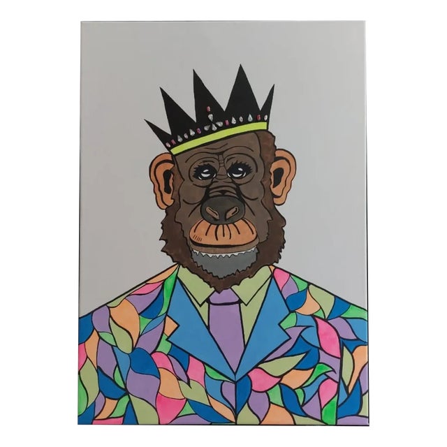 Priscilla Bilijam, Monkey Business, 2024, Acrylic on Canvas For Sale
