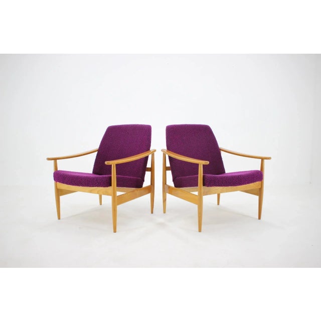 1960s Armchairs, Former Czechoslovakia, 1960s, Set of 2 For Sale - Image 5 of 13