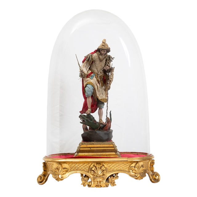 20th Century Neapolitan Saint Michael the Archangel Sculpture For Sale