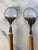 English Vintage Sheffield England Wood Handled Salad Serving Set - a Pair For Sale - Image 3 of 6