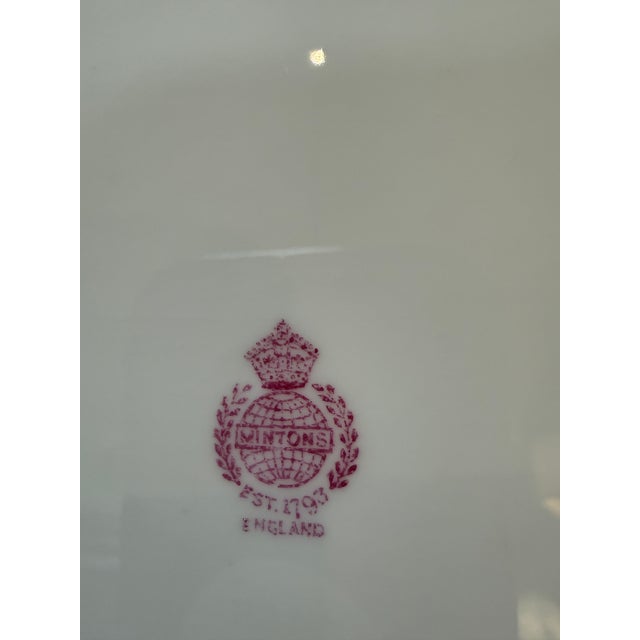 Late 20th Century Mintons Stamped English Pottery Charger Plates, Set of Twelve For Sale - Image 12 of 12