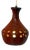 Mid-Century Fat Lava Red Ceramic Trumpet Pendant Lamp, Germany For Sale
