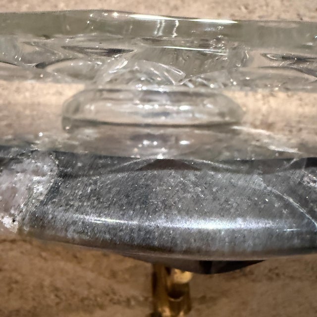 Vintage Modern Glass Cake Stand For Sale - Image 4 of 18