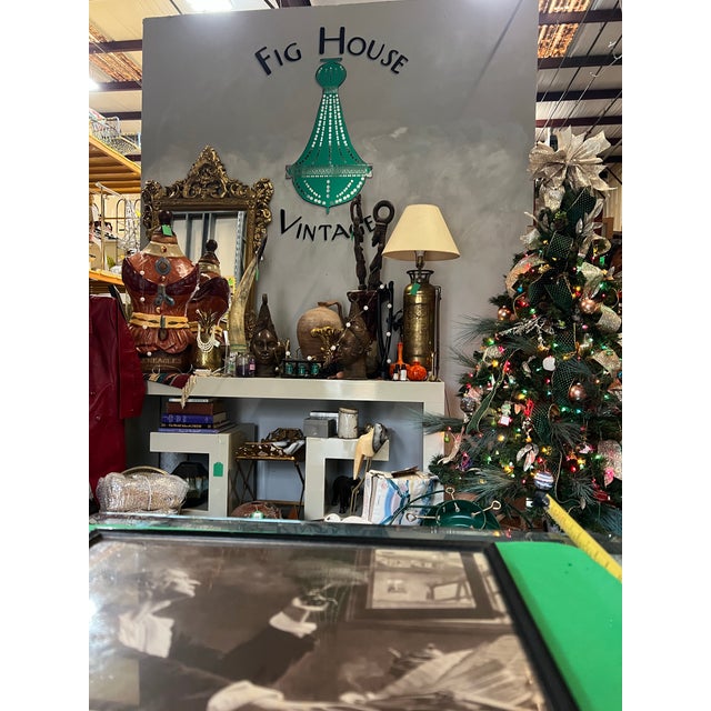 Mid-Century Modern Vintage Signed Print in Frame For Sale - Image 3 of 8