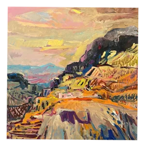 Jean Krille, Landscape 143, Oil on Masonite, 1986