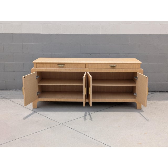 Mid Century Raffia Sideboard/Buffet by Harrison Van Horn, C1970s, Attrbiuted For Sale - Image 10 of 18