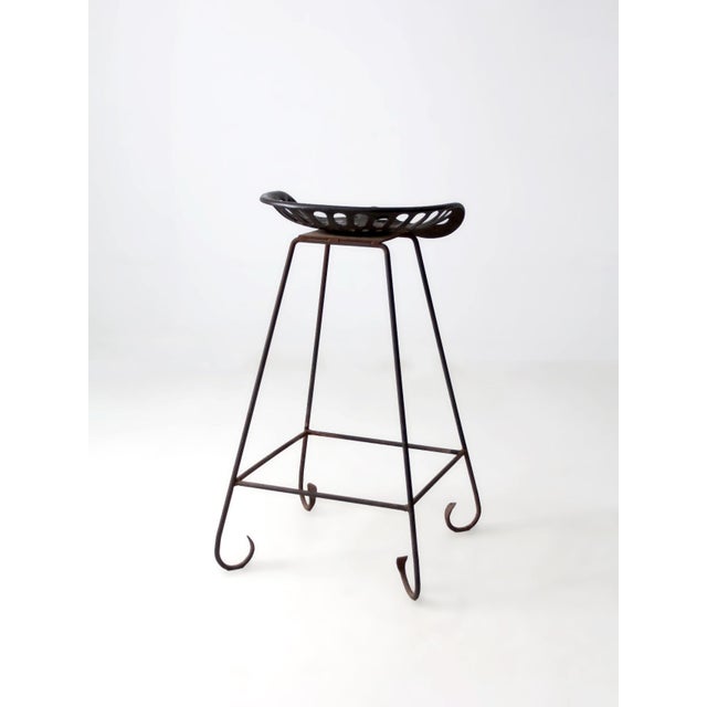 Early 20th Century Antique Deering Tractor Seat Stool For Sale - Image 5 of 12
