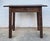 Rustic Late 19th Century Side Table Handmade Carved Oak Wood For Sale - Image 3 of 6