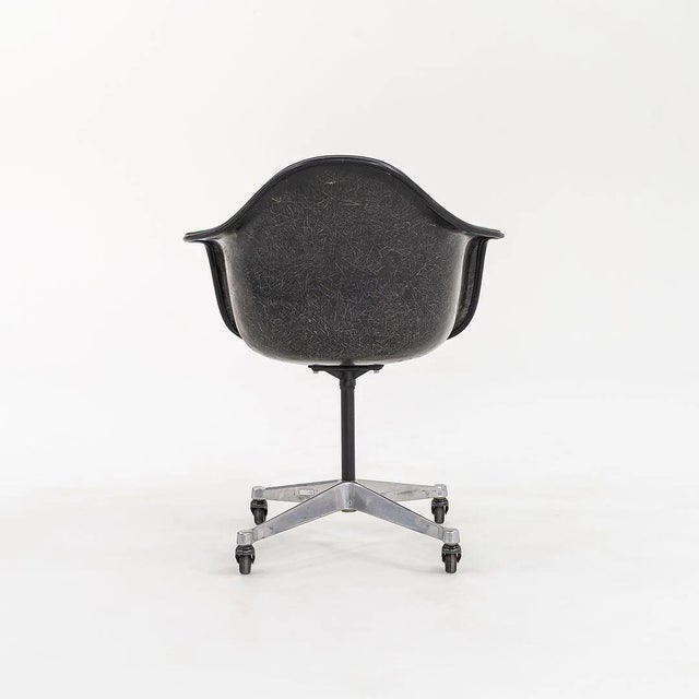 Mid-Century Modern 1967 Set of 8 Herman Miller Eames Pacc Armshell Chairs With Girard Upholstery For Sale - Image 3 of 11