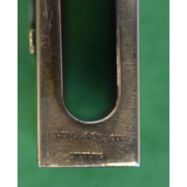 Sz: 1 1/8"H x 1 5/8"W x 5/8"D Made by Udall and Ballou, New York City, Palm Beach and Newport Established in 1888, Udall...